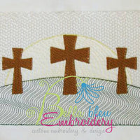 Faux Smocking Smock Smocked Cross He is Risen Easter Religious Machine Embroidery Design
