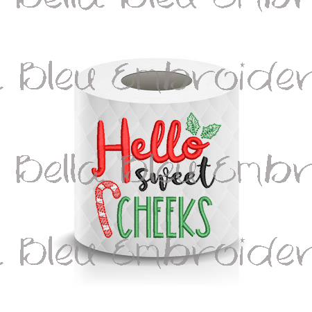 Hello Sweet Cheeks Toilet Paper design Sketchy