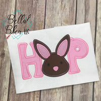 Hop Easter Bunny saying Machine Embroidery design 7x11