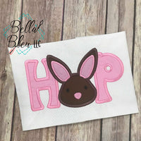 Hop Easter Bunny saying Machine Embroidery design 8x12