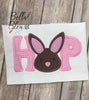 Hop Easter Bunny saying Machine Embroidery design 8x12