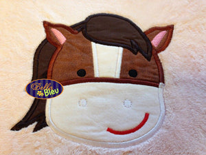 Applique Barn yard farm Horse Applique Machine Embroidery Design