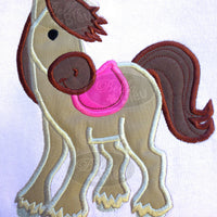 Applique Regal English Western English Horse Machine Embroidery Design