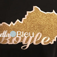Kentucky State Applique with Boyle Signature
