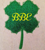 Four 4 Leaf Clover St Patty's Shamrock design Embroidery Applique Design Monogram