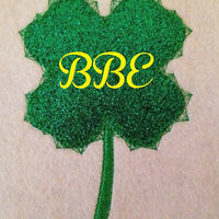 Four 4 Leaf Clover St Patty's Shamrock design Embroidery Applique Design Monogram