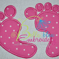 Maternity Baby Feet Machine Embroidery Applique design 3 sizes