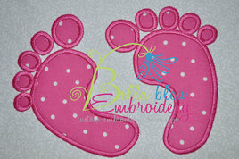 Maternity Baby Feet Machine Embroidery Applique design 3 sizes