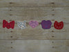 ITH In the hoop felties feltie Heart Designs for Clippies machine embroidery