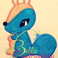 Retro Squirrel Machine Applique Embroidery Design