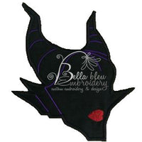 Evil Villain Maleficent Silhouette Applique Embroidery Designs Design
