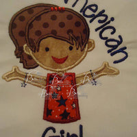 Girl wearing Loom Bracelets Machine Applique Embroidery Designs