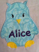 Animal Cracker Hoot Owl Applique Embroidery Designs Design 4 sizes