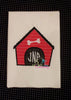 Monogram Dog House Applique Machine Embroidery Design