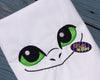 Dragon Eyes Machine Applique Embroidery Designs for Towel or Tee