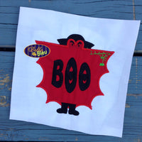 Halloween Dracula Vampire Monogram Machine Applique Embroidery Design