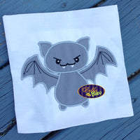 Halloween Adorable Vampire Bat Machine Applique Embroidery Design