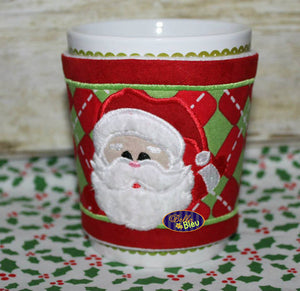 ITH Santa Christmas Coffee Sleeve Mug Wrap