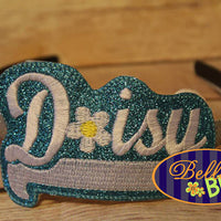 ITH in the hoop Daisy Headband Slider Slider Topper machine embroidery