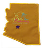Arizona State Applique Embroidery Design Monogram