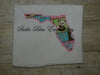 Florida State Applique Embroidery Design Monogram