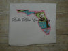 Florida State Applique Embroidery Design Monogram