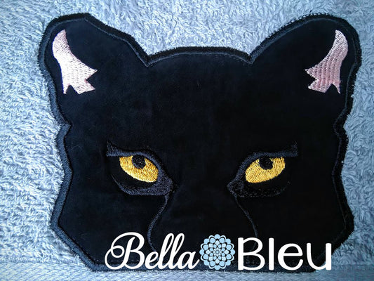 Jaguar Jungle Cat Towel Peeker Topper Machine Applique Embroidery design