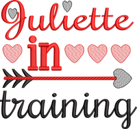 Exclusive Sketchy Valentines Juliette in Training Machine Embroidery Design 4x4