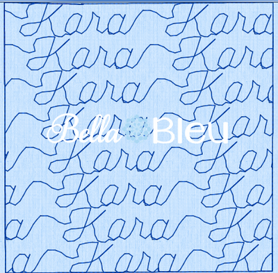 Stipple Name Kara Quilting Stitch Machine Embroidery Design