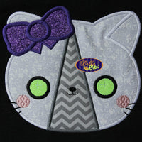 Kawaii Cat Girl with Hair Bow
