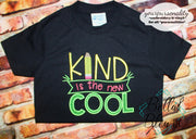Kind is the new Cool back to school Sketchy machine embroidery design