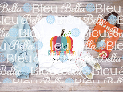 Cutest Kindergarten Pumpkin Ready to Press Sublimation transfer