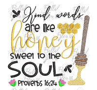 Kind Words Proverbs 16:24 sketchy