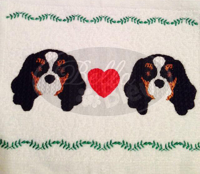 King Charles Spaniel faux smocking