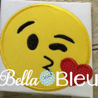 Kisses Emoji Machine Embroidery Design Applique