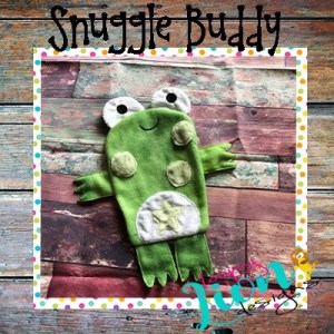 ITH Frog Snuggle Lovey Embroidery design