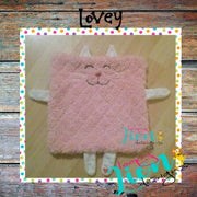 Kitty Cat Lovey Embroidery design
