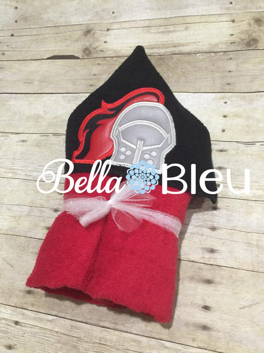 Medieval Knight Towel Topper Peeker Mascot Machine Applique Embroidery design