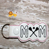 Lacrosse Mom Snap Key Fob