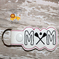 Lacrosse Mom Snap Key Fob