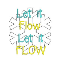 Christmas Funny Saying "Let it Flow "Toilet Paper Machine Embroidery Design