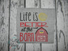 Life Is better at the Farm Barn Sketchy Machine Embroidery design