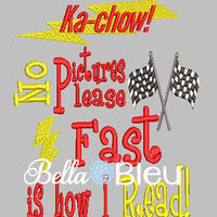 Reading Pillow Quote Lightning Fast Read Racing Checkered Flags Quote words Saying for Reading pillows