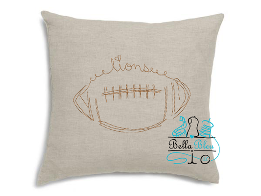 Lions Signature Mascot Football Bean Stitch