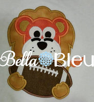 Lions Football Mascot, Lion Football Mascot Applique machine embroidery design