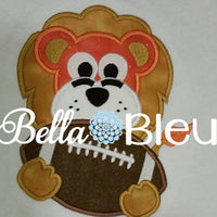Lions Football Mascot, Lion Football Mascot Applique machine embroidery design