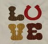 Western Love with Horseshoe Applique