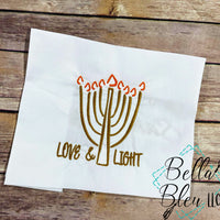 Hanukkah Menorah Love & Light