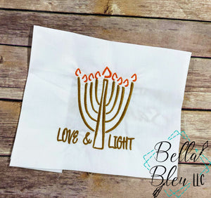 Hanukkah Menorah Love & Light