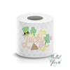 Lucky Poop Shit St Patricks Day Toilet Paper Funny Saying Machine Embroidery Design sketchy